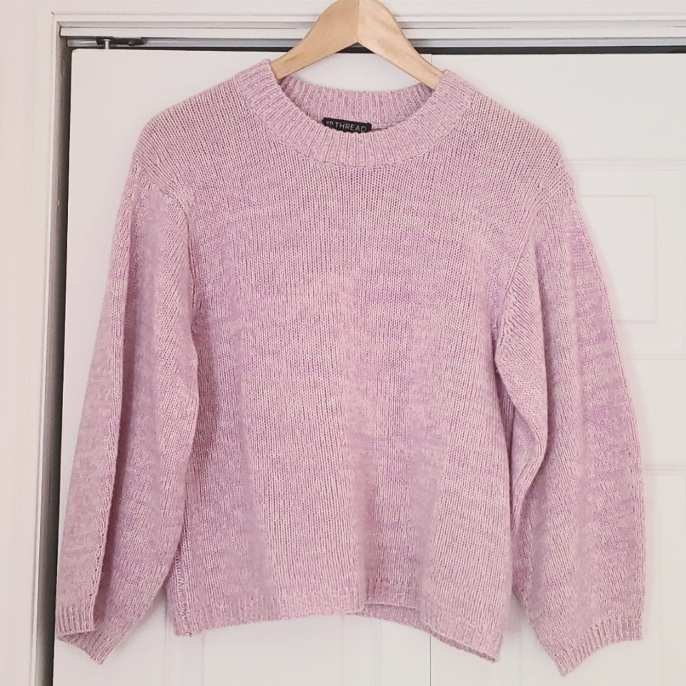 Pale Pink Merino Wool & Cashmere Sweater
